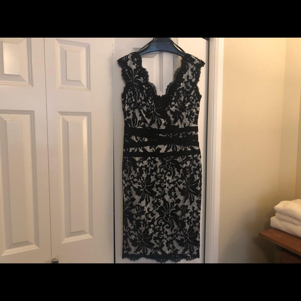 Tadashi Shoji dress.